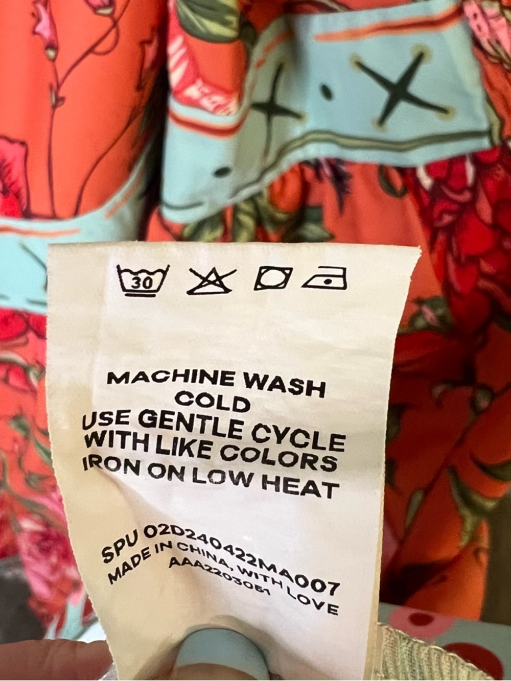 BloomChic Pink Maxi Dress with Coral and Light Turquoise Accents. Size 18/20 - Picture 9 of 11